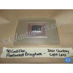 1977 1978 1979 1980 1981 1982 1983 1984 1985 1986 1987 1988 19989 1990 1991 1992 Cadillac Fleetwood Deville RWD Door Panel Courtesy Light Lens Emblem Cover